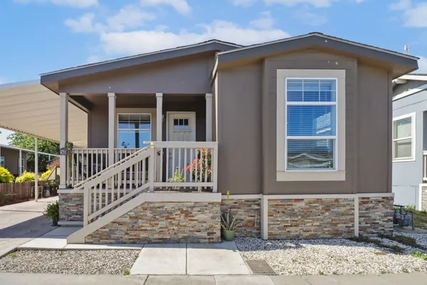 a front view of a house