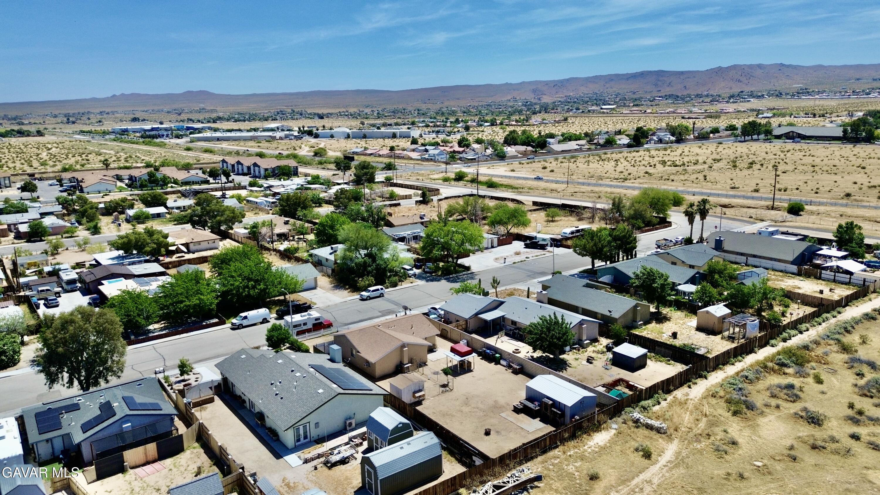 809 South Sunset Street Ridgecrest, CA 93555 - Photo 21 of 21 an aerial view of a city with lots of residential buildings