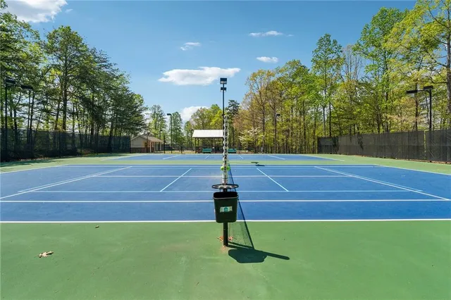 a view of a basketball court