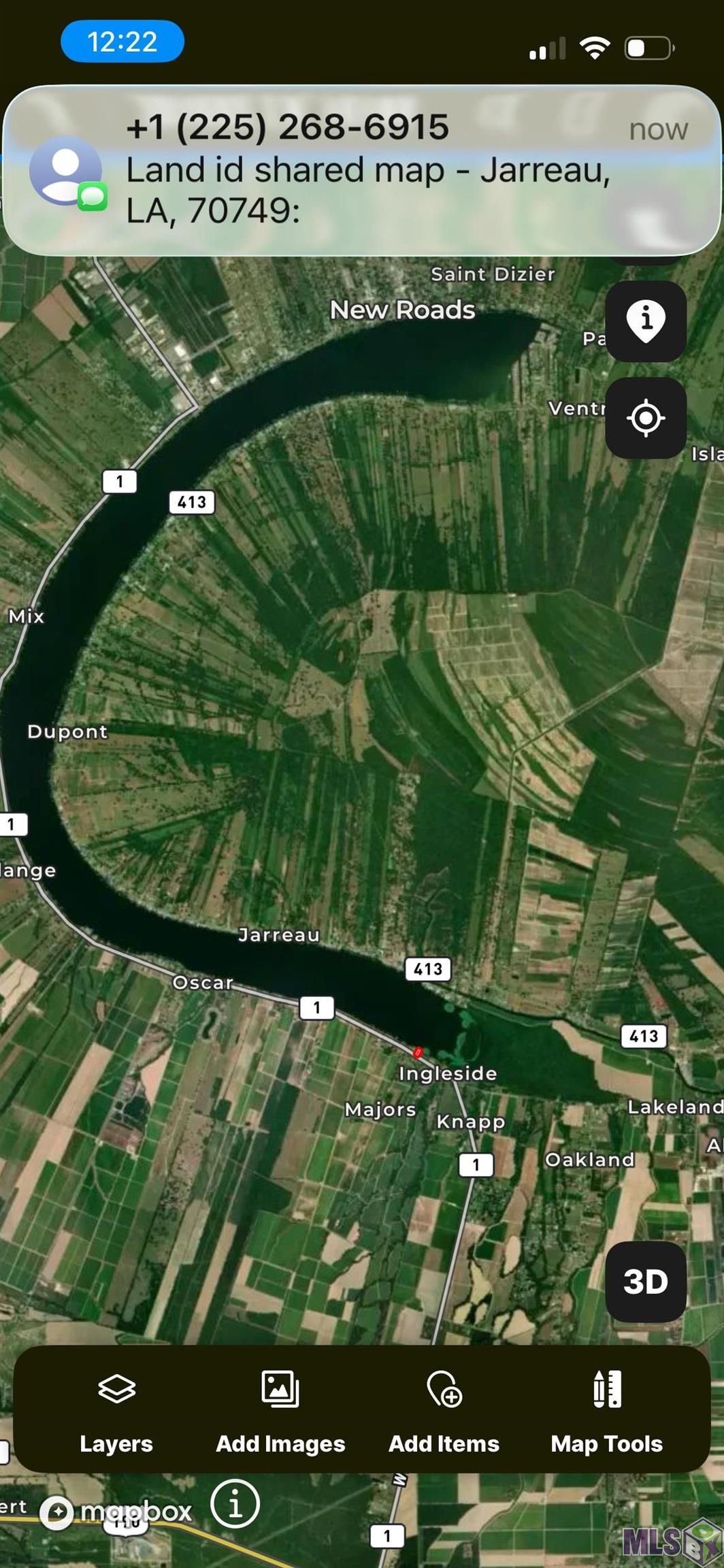 0 False River Road Jarreau, LA 70749 - Photo 6 of 9 Ariel view