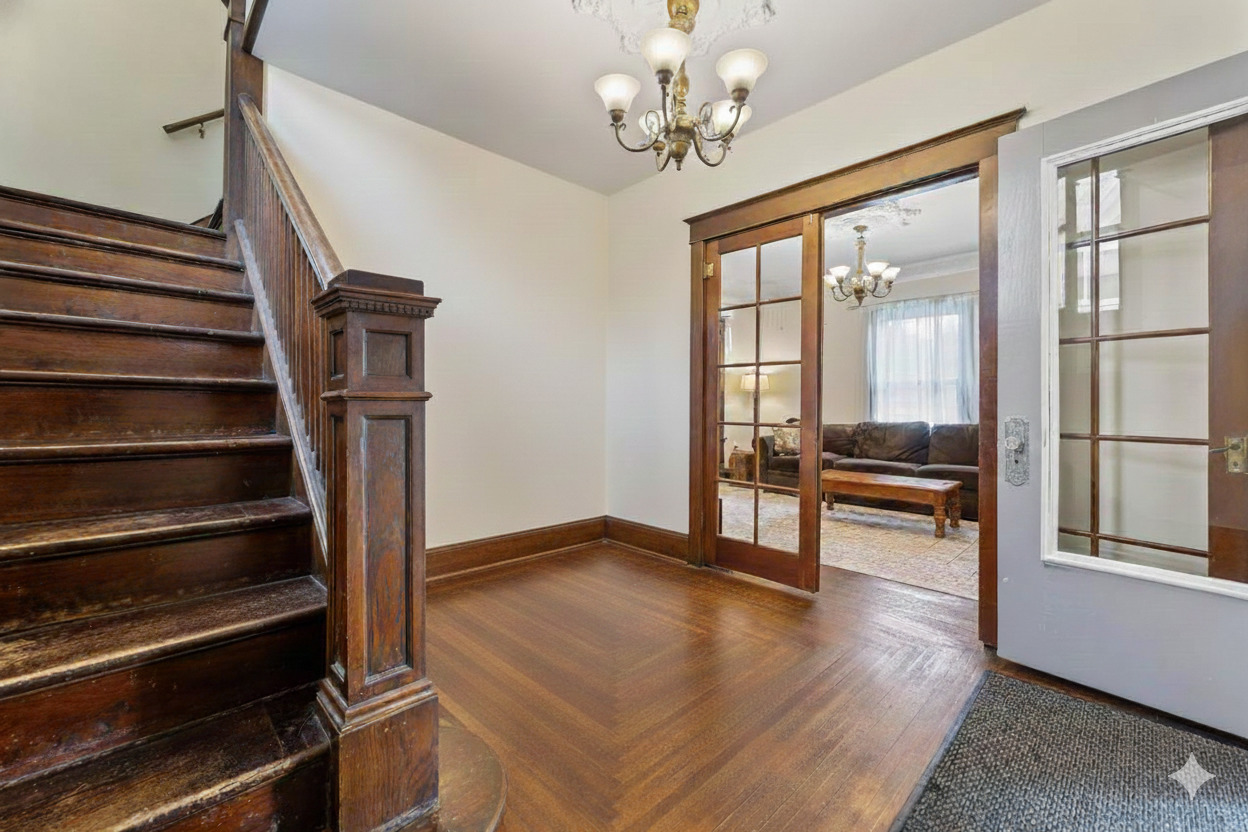 15405 Joliet Road Plainfield, IL 60544 - Photo 4 of 34 a view of entryway and hall with wooden floor