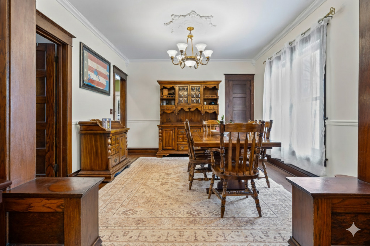 15405 Joliet Road Plainfield, IL 60544 - Photo 7 of 34 a view of a dining room with furniture window and wooden floor