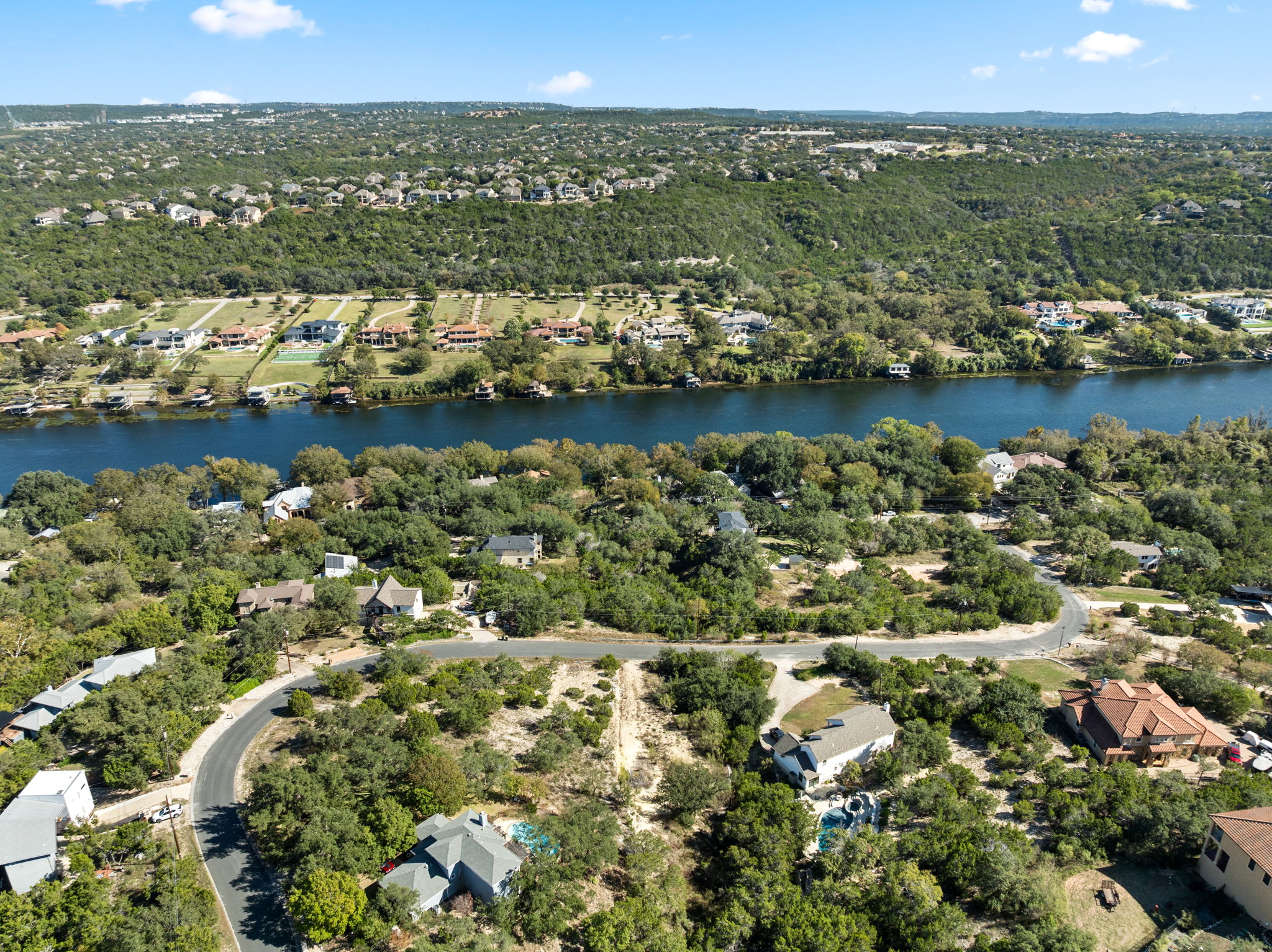 13701 Hunters Pass Austin, TX 78734 - Photo 14 of 33 an aerial view of residential houses with outdoor space