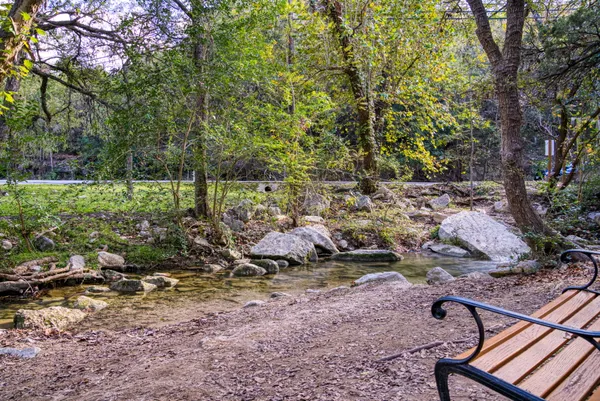 a view of a lake with houses