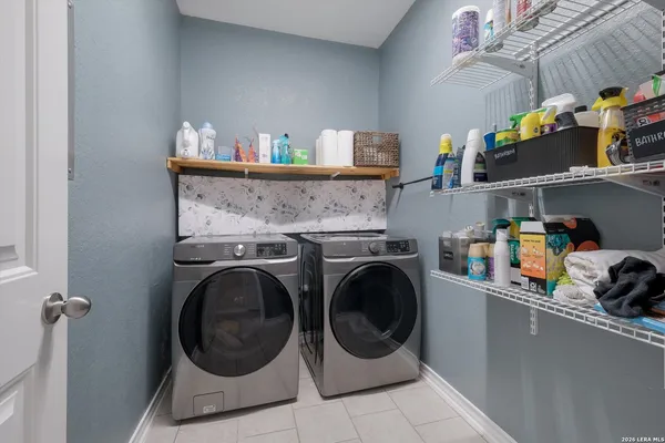 a close view of utility room