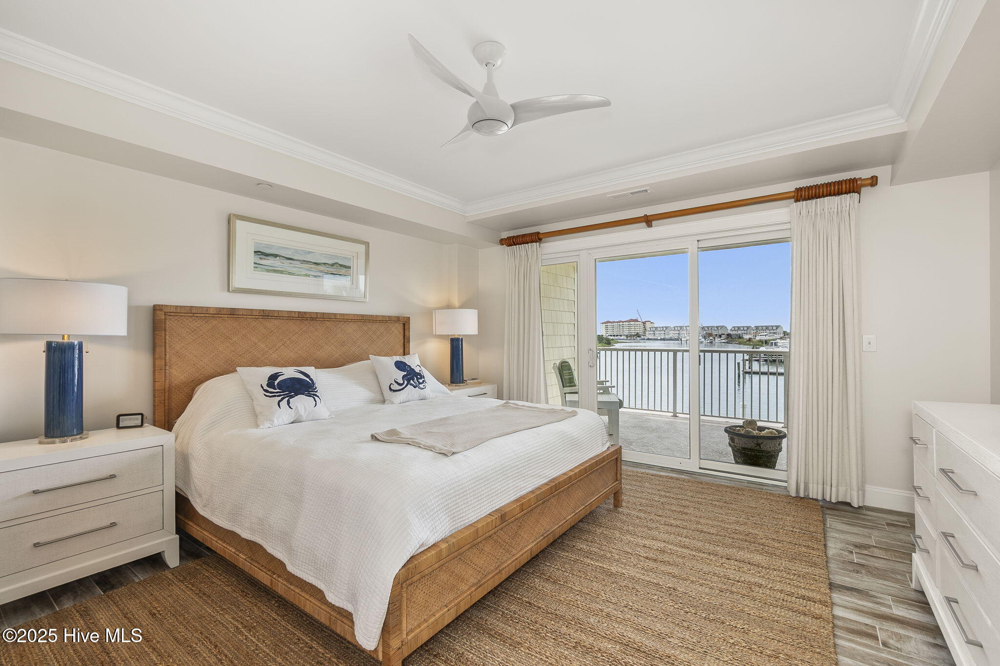 212 Old Causeway Road, Unit 107 & B13 SLIP Beaufort, NC 28516 - Photo 4 of 50 Primary suite with water views