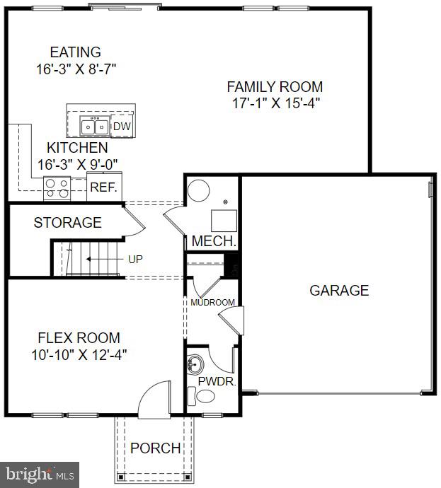 139 National Street Ranson, WV 25438 - Photo 49 of 50 The Manning- First floor plan