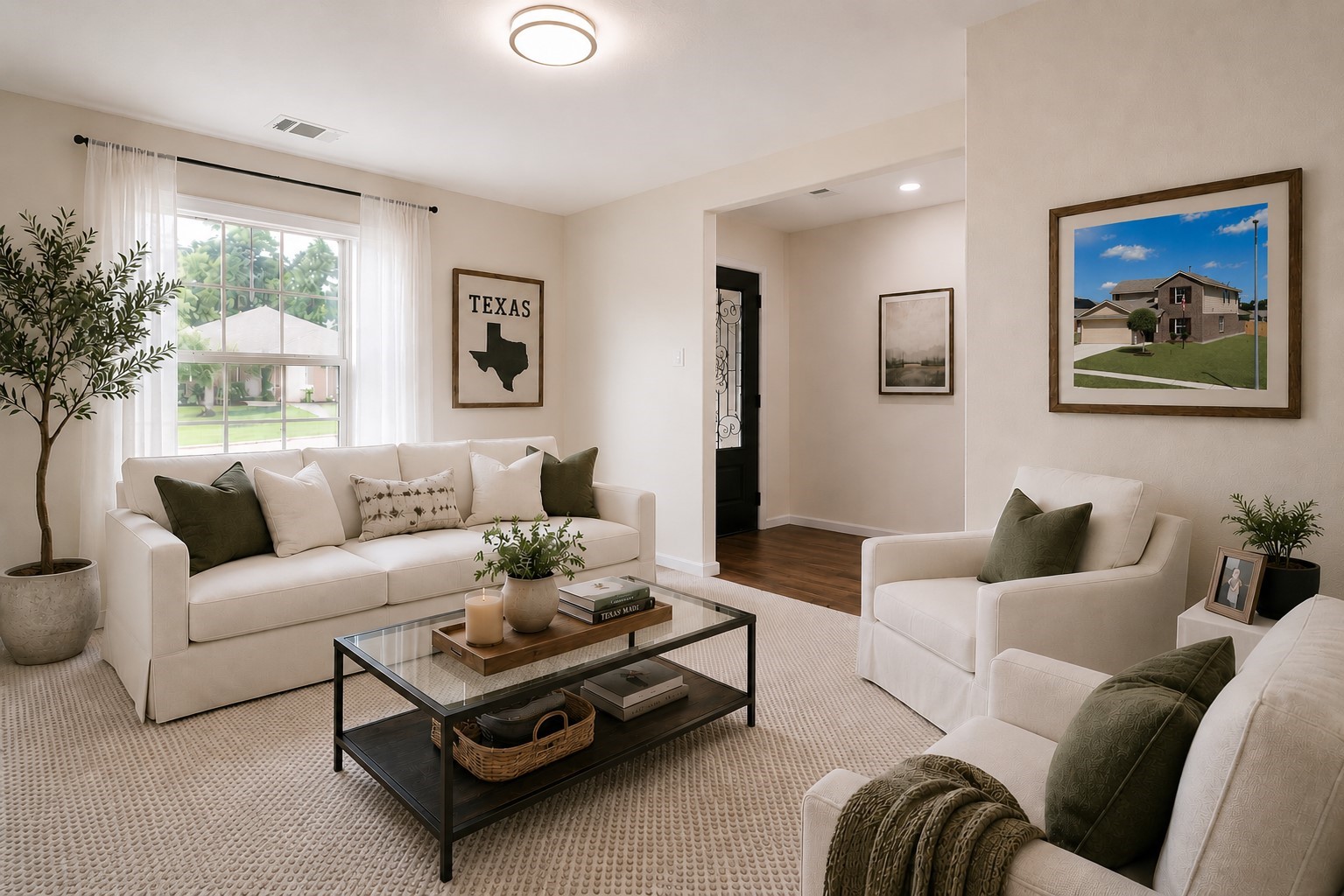 5612 Rainflower Terrace Lane Spring, TX 77389 - Photo 5 of 50 a living room with furniture and a large window