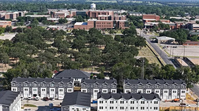 a view of a city & street