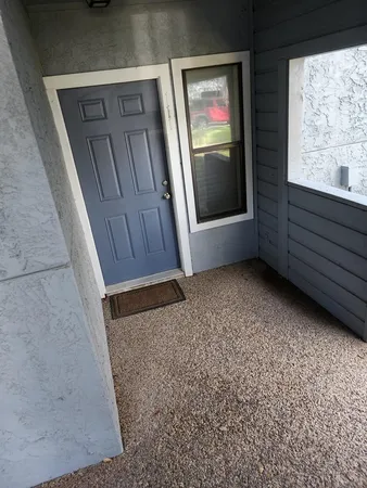 a view of front door