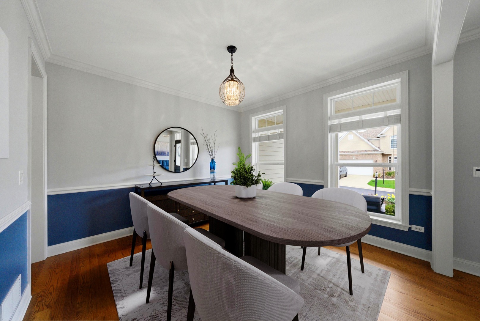 2061 Windham Circle Wheaton, IL 60187 - Photo 10 of 35 a view of a dining room with furniture window and wooden floor