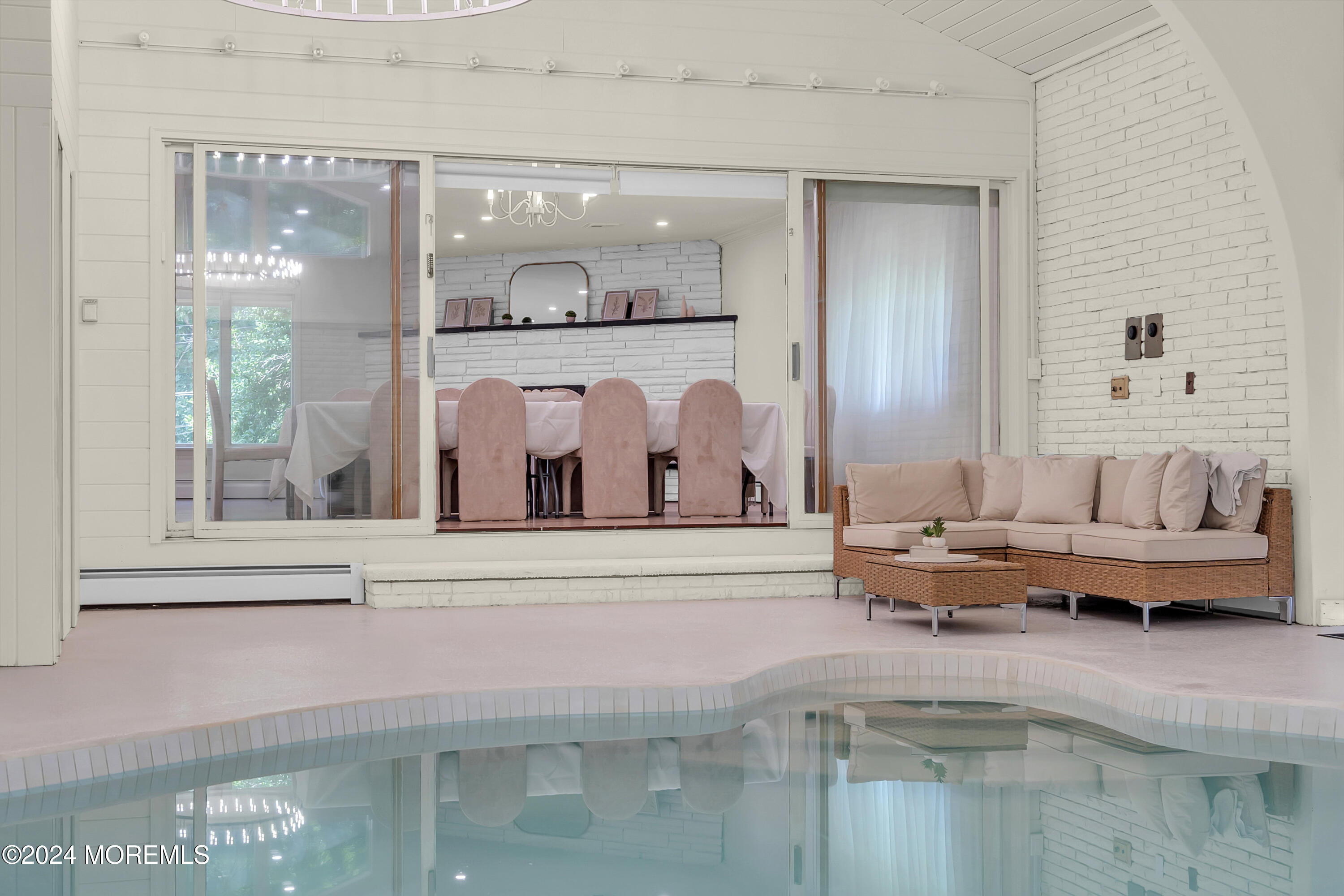 7 Lakeview Drive Jackson, NJ 08527 - Photo 39 of 67 a living room with furniture and view of kitchen