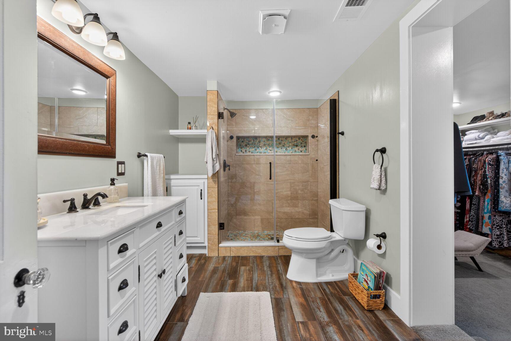 17641 Raven Rocks Road Bluemont, VA 20135 - Photo 40 of 109 En-Suite Bathroom with Walk-in Shower, Glass Door