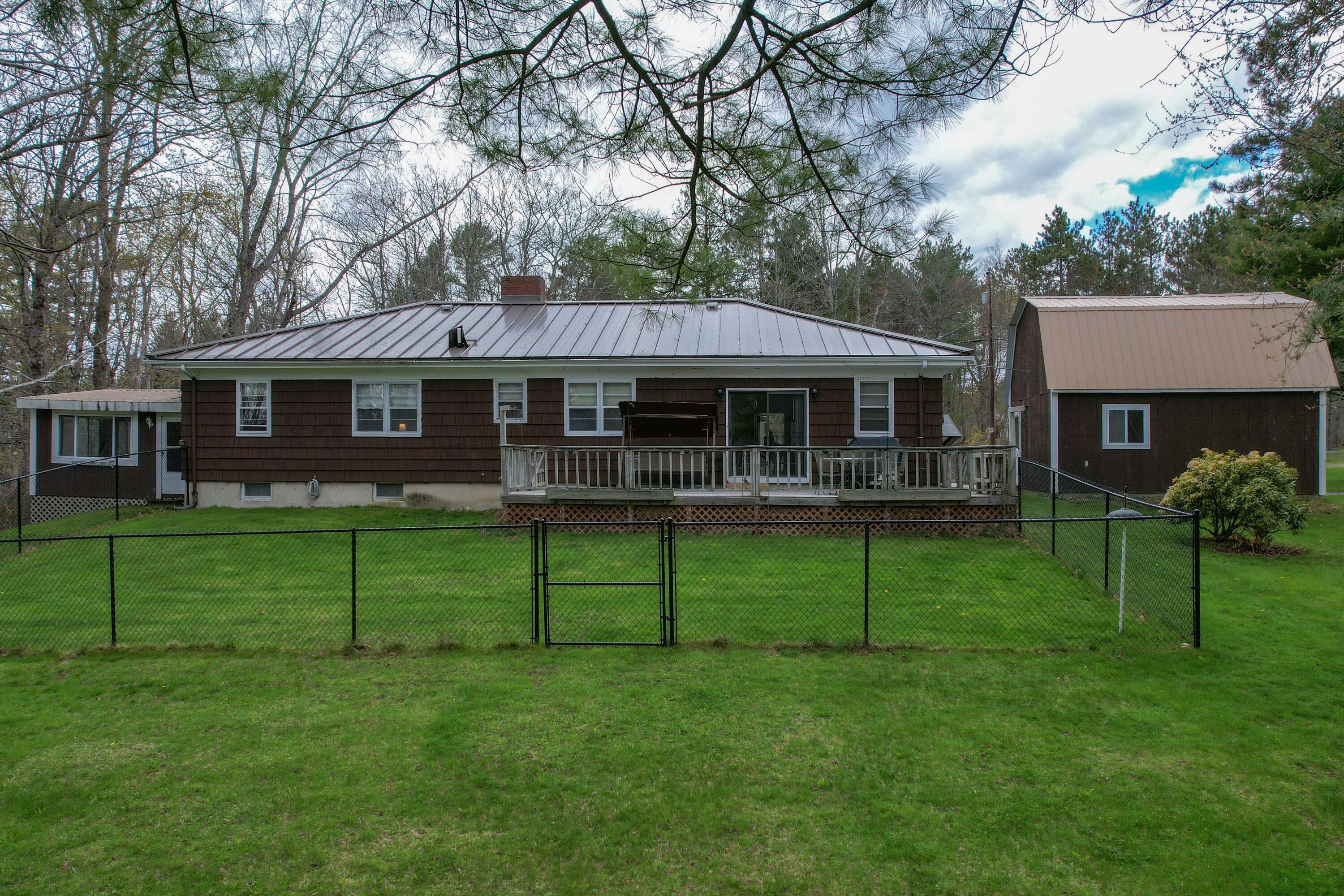 1571 River Road Bucksport, ME 04416 - Photo 10 of 65 Back Yard with pet containment