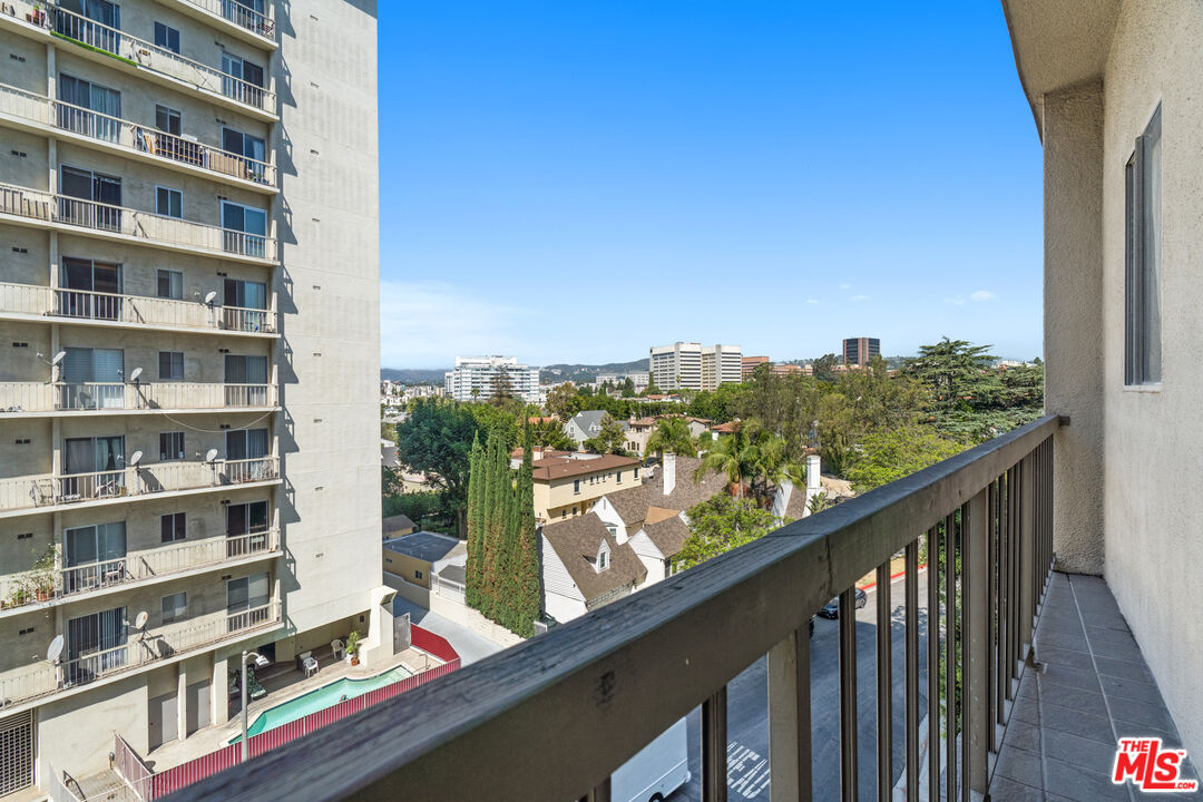 10747 Wilshire Boulevard, Unit 805 Los Angeles, CA 90024 - Photo 13 of 14 a view of a city from a balcony