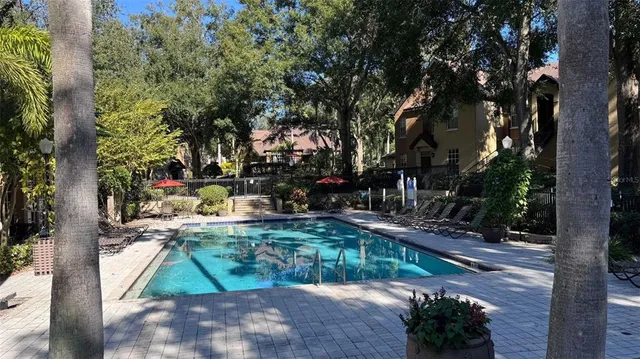 a view of outdoor space with garden