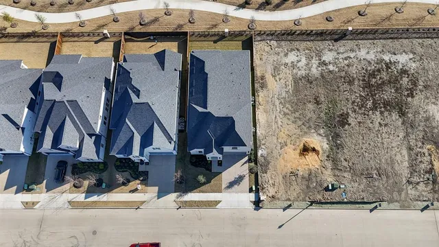 a bird view of a house