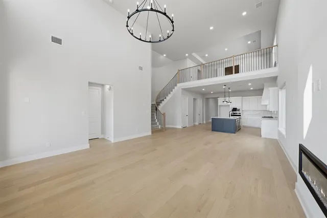a view of kitchen and natural light