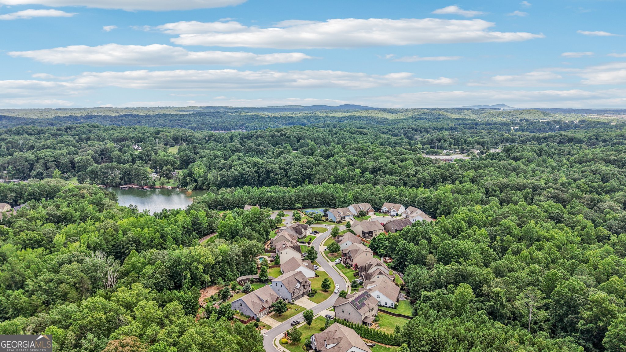 17 Lake Sydney Drive Dawsonville, GA 30534 - Photo 85 of 100 an aerial view of multiple house