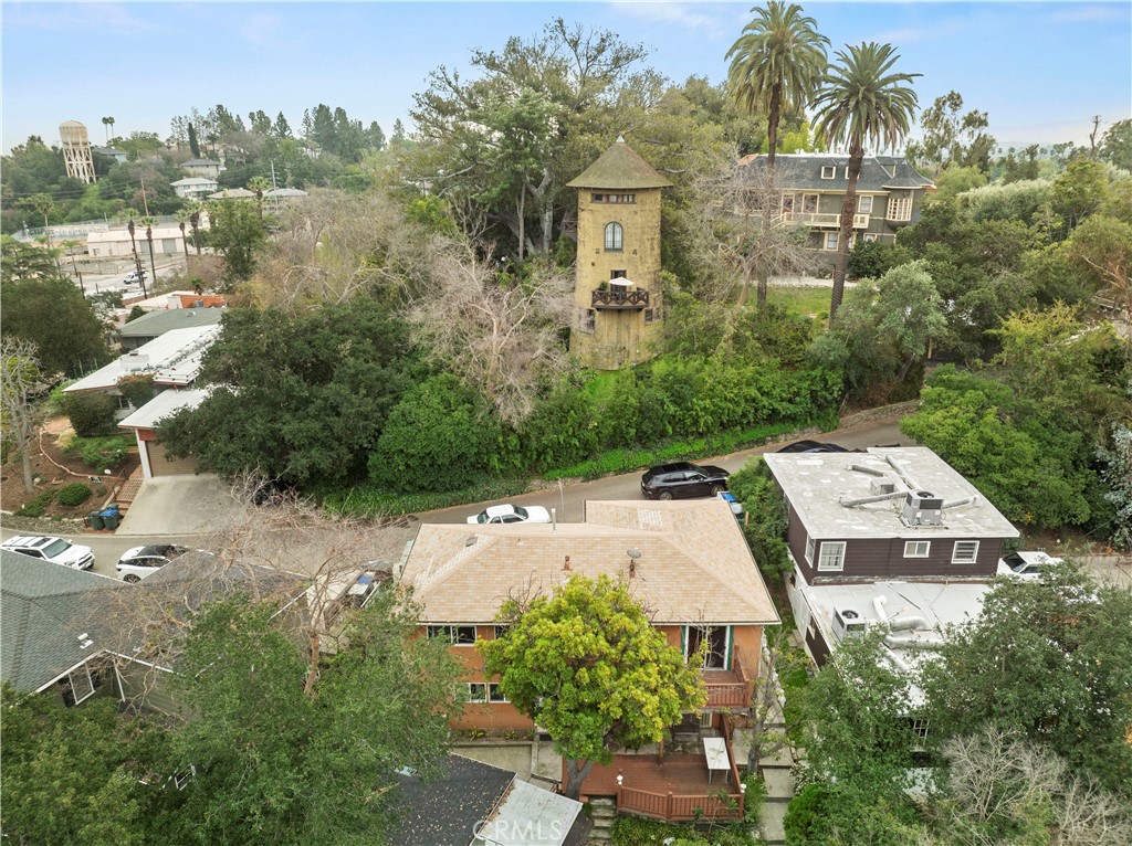 65 Grace Terrace Pasadena, CA 91105 - Photo 39 of 39 an aerial view of a house with a yard basket ball court and outdoor seating
