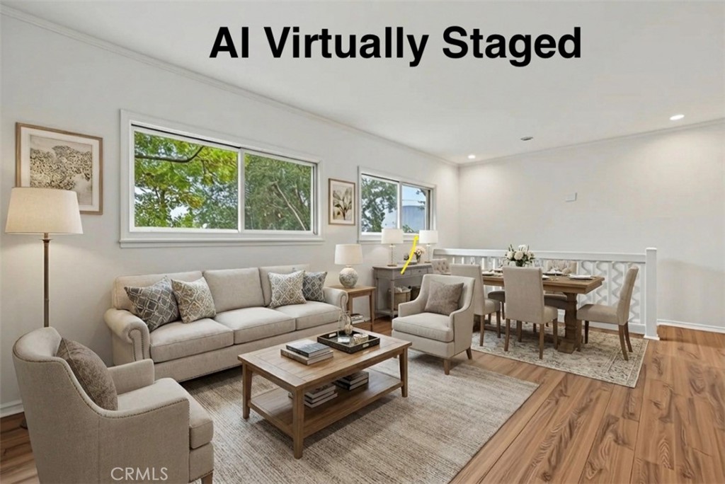 65 Grace Terrace Pasadena, CA 91105 - Photo 6 of 39 a living room with furniture and a wooden floor