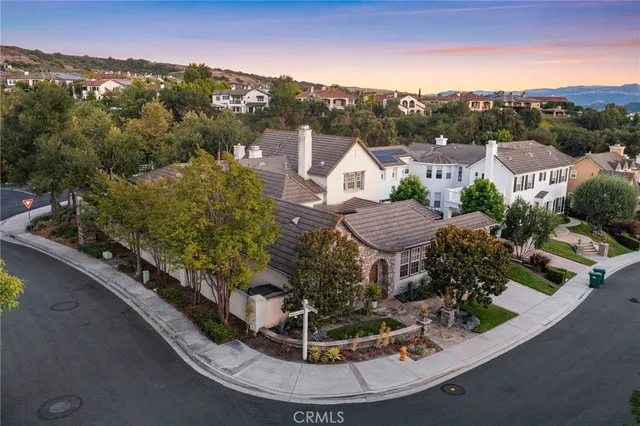 a aerial view of a house
