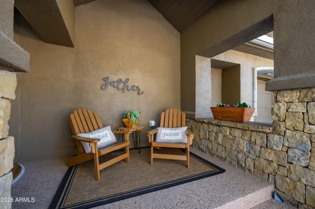a view of house with a outdoor seating