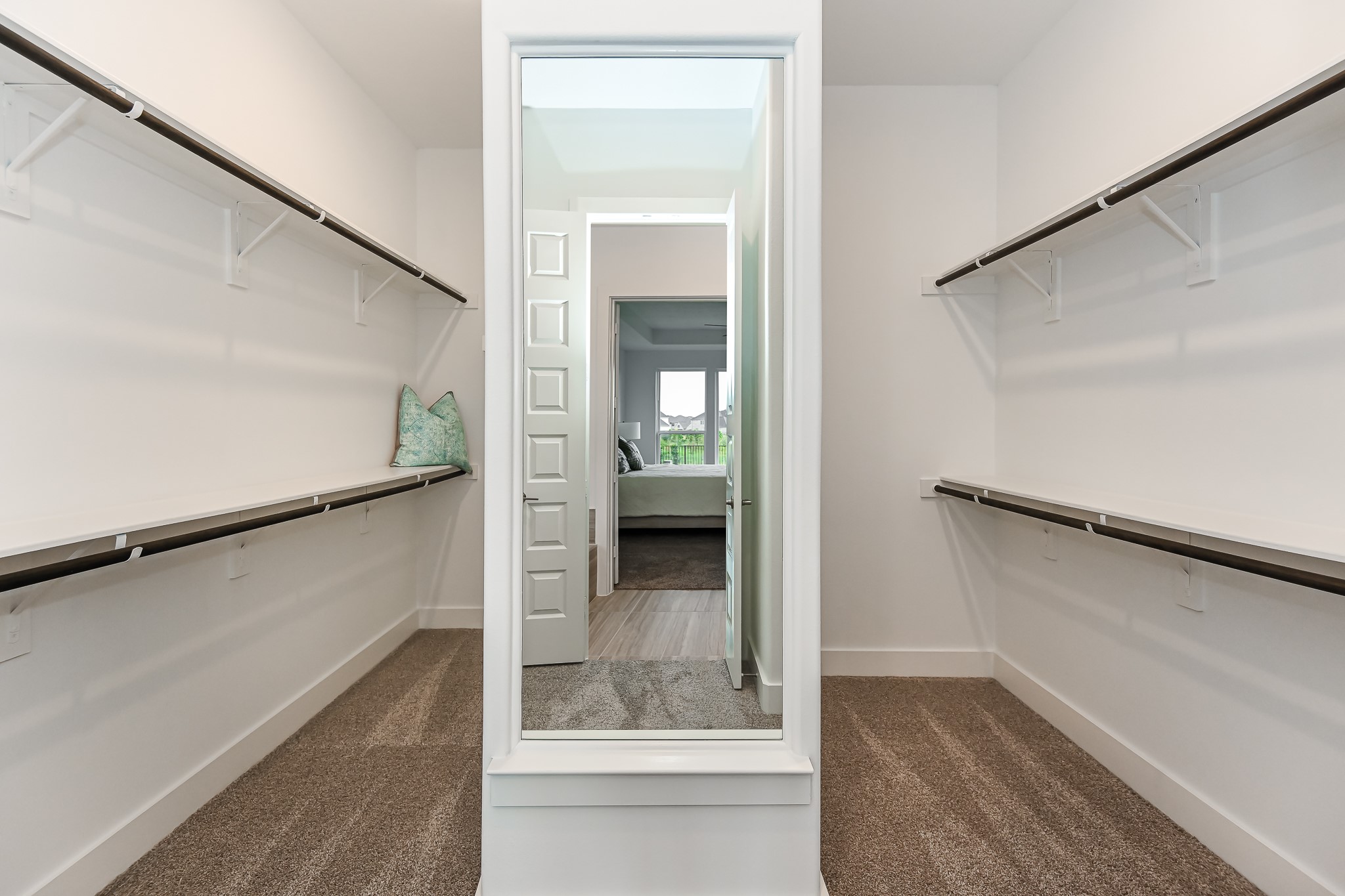 4847 Morning Spgs Drive Spring, TX 77386 - Photo 11 of 21 a view of a hallway with wooden floor and staircase
