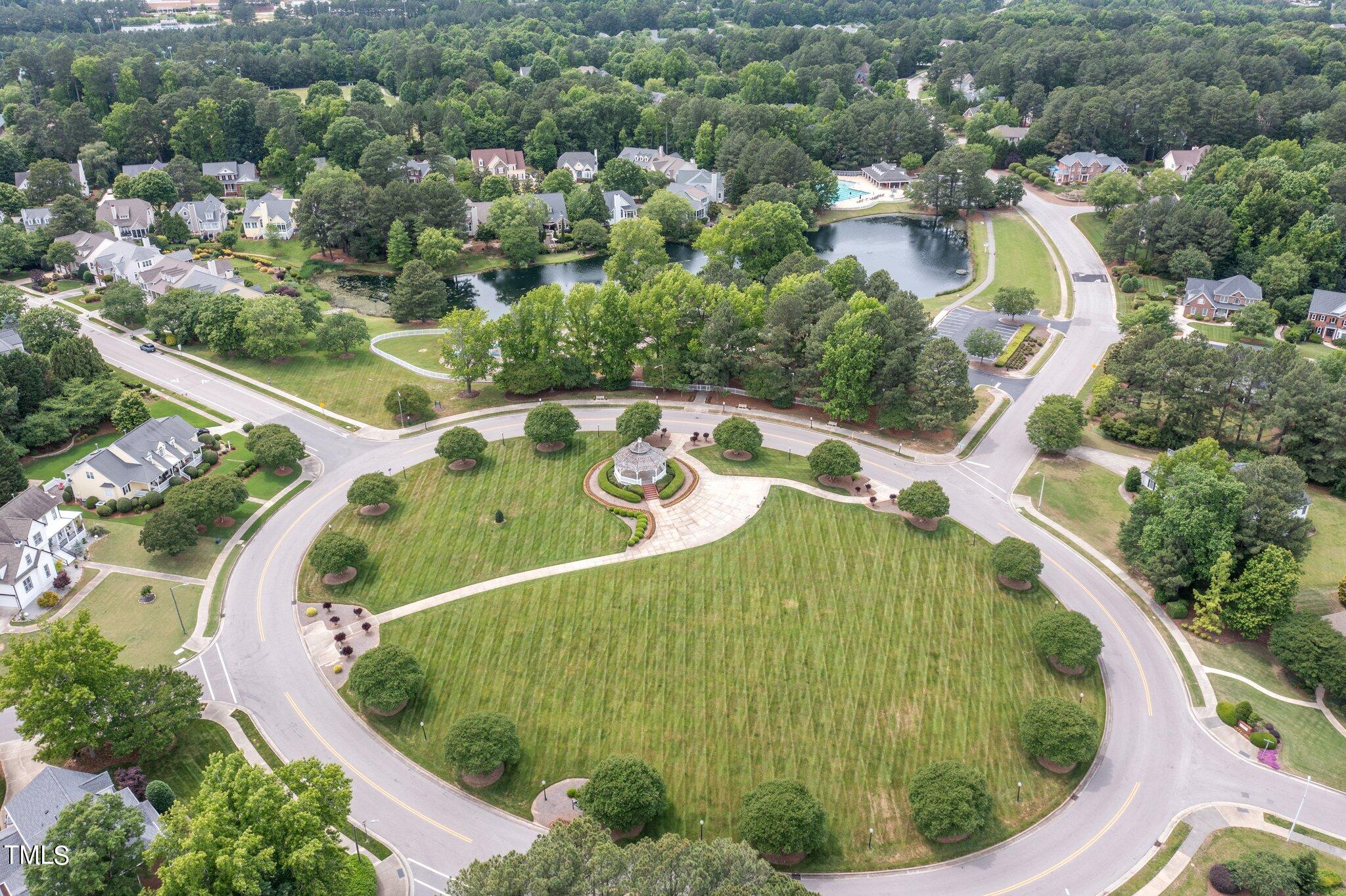 100 Shepton Drive Cary, NC 27519 - Photo 40 of 43 an aerial view of a swimming pool