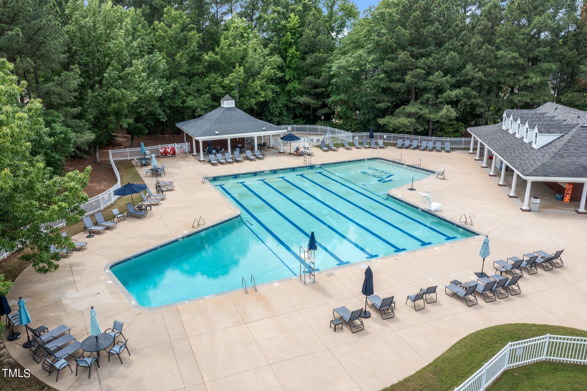 100 Shepton Drive Cary, NC 27519 - Photo 43 of 43 swimming pool view with a seating space