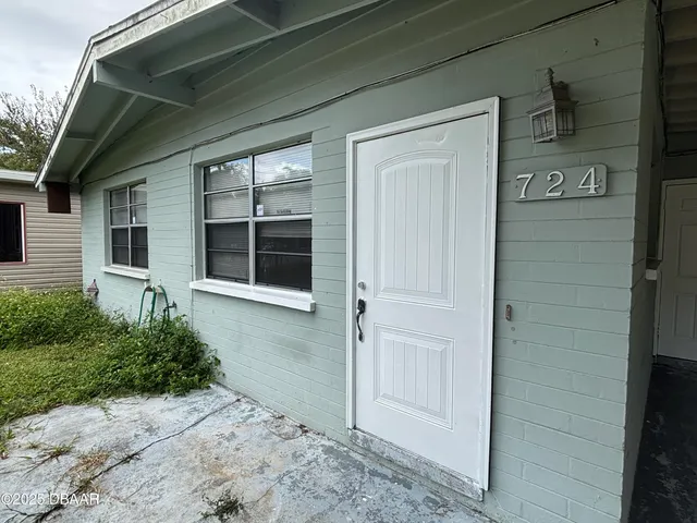 a front view of a house