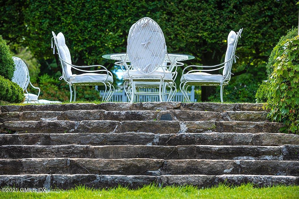 591 Riversville Road Greenwich, CT 06831 - Photo 42 of 79 Lunch by the Pool