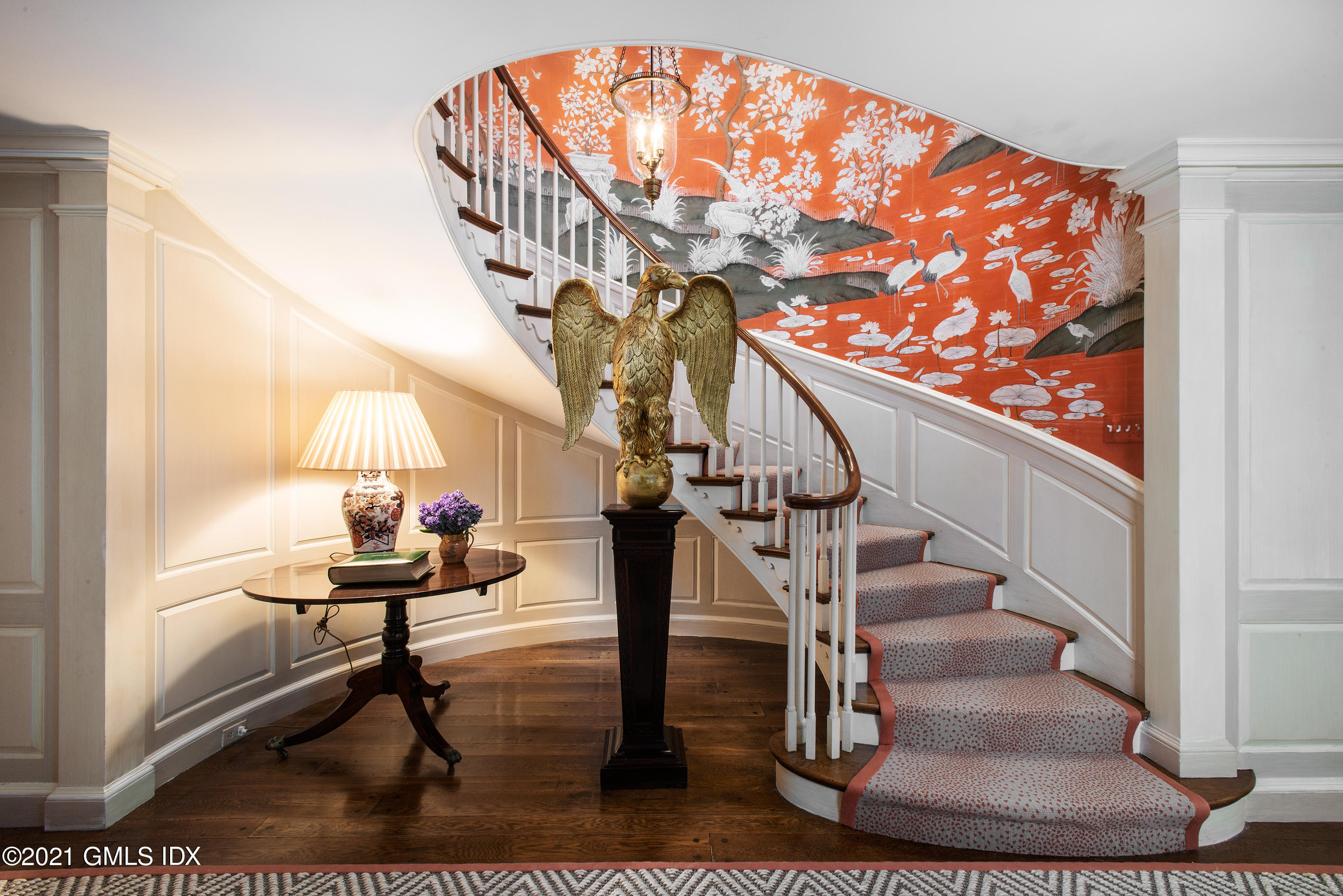 591 Riversville Road Greenwich, CT 06831 - Photo 8 of 79 a view of entryway livingroom and hall with wooden floor