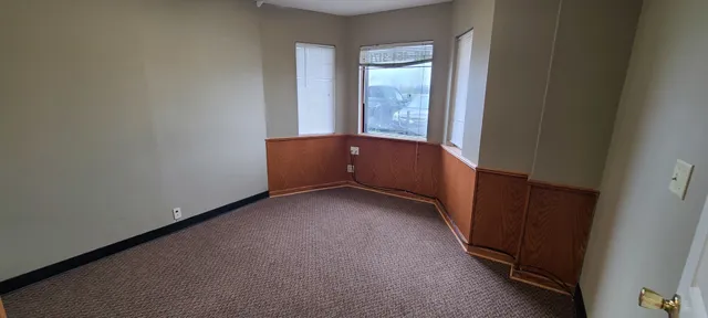a view of hallway with sink