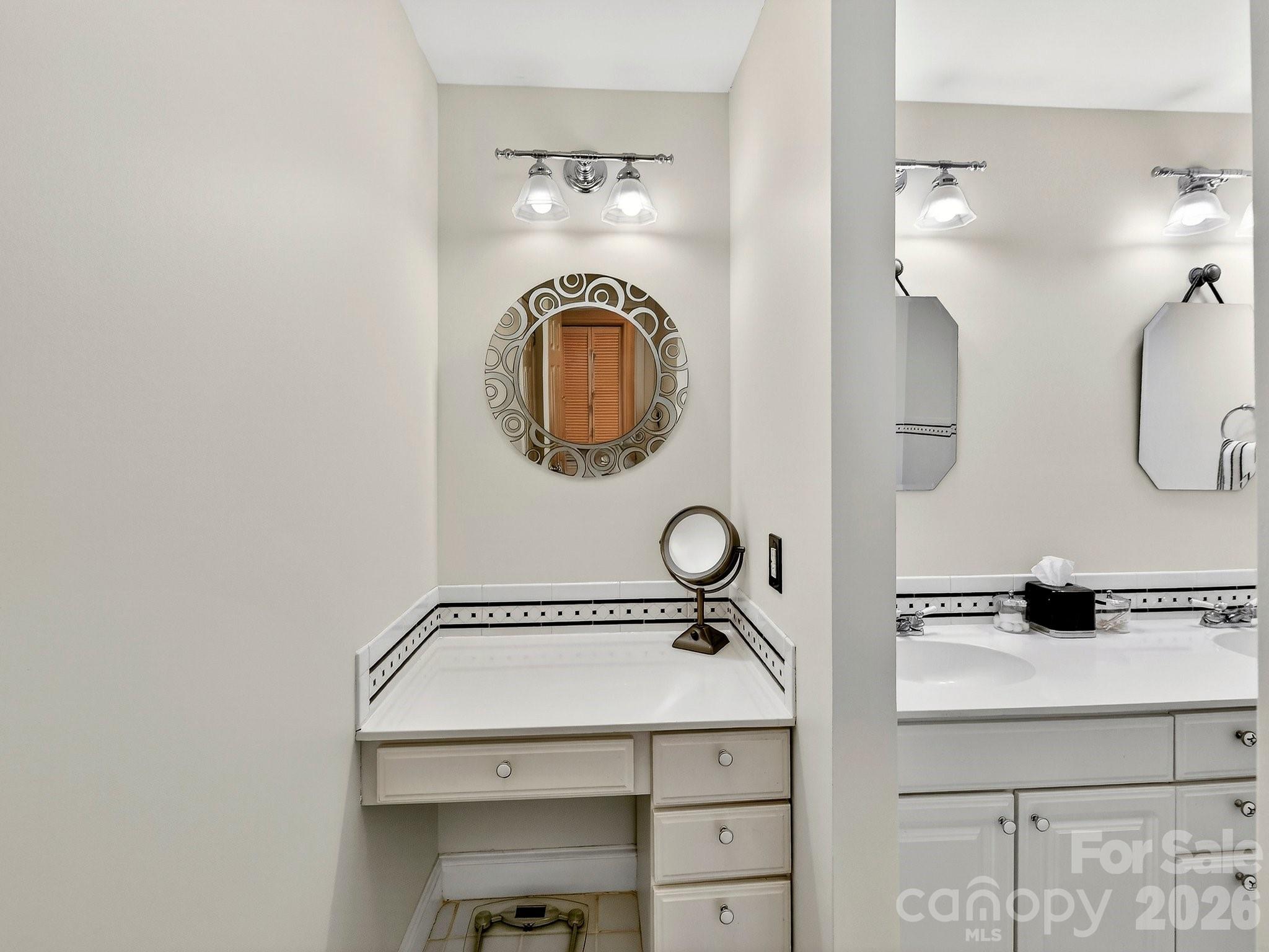 1535 Providence Road Charlotte, NC 28207 - Photo 16 of 42 a bathroom with a sink and a mirror