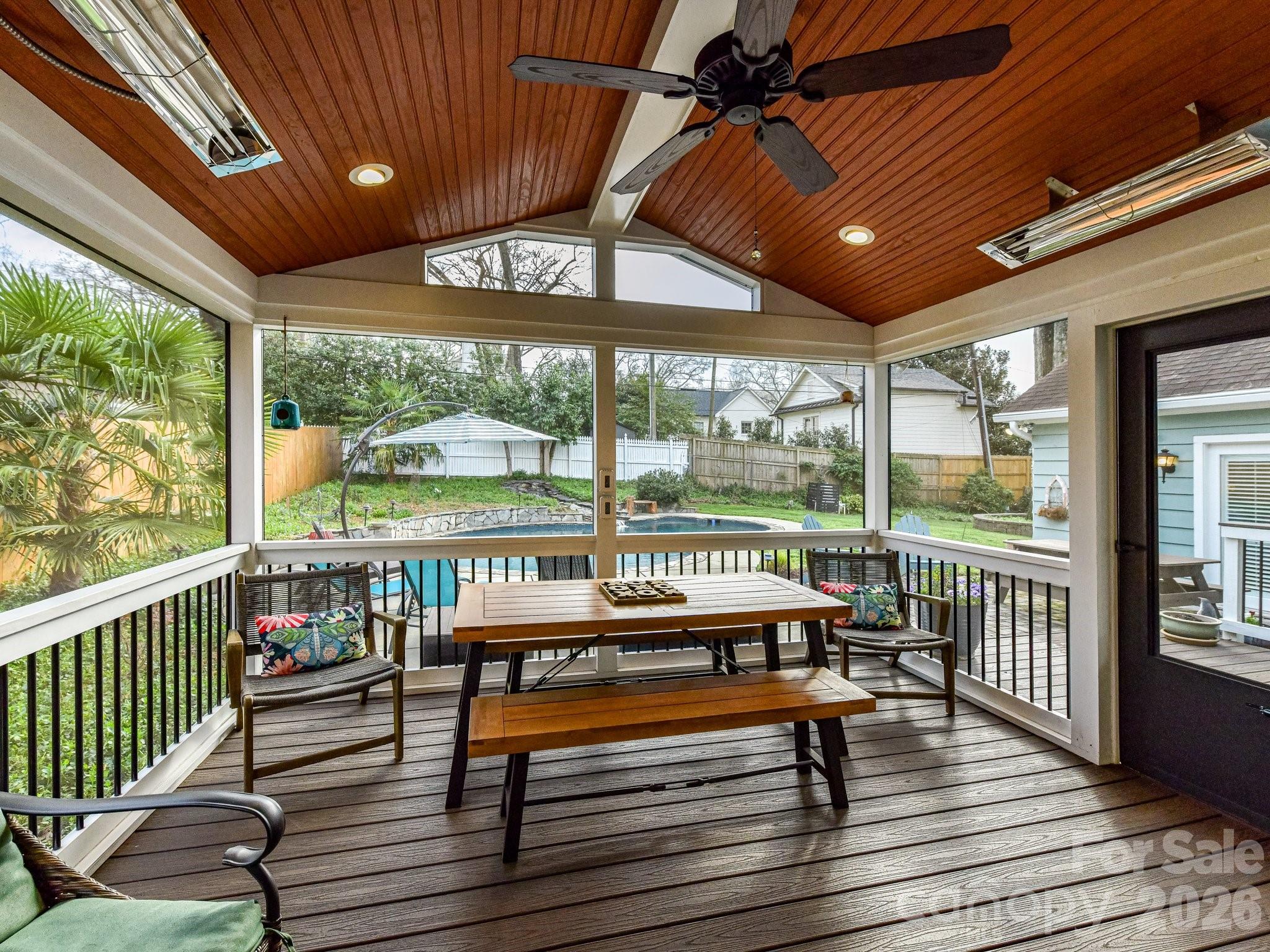 1535 Providence Road Charlotte, NC 28207 - Photo 5 of 42 a balcony with furniture and wooden floor
