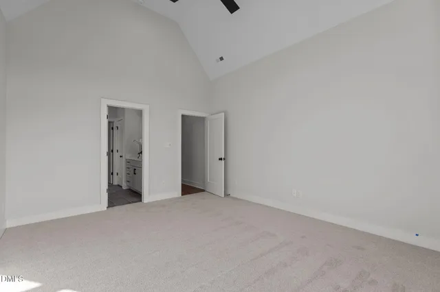 an aerial view of a house having yard