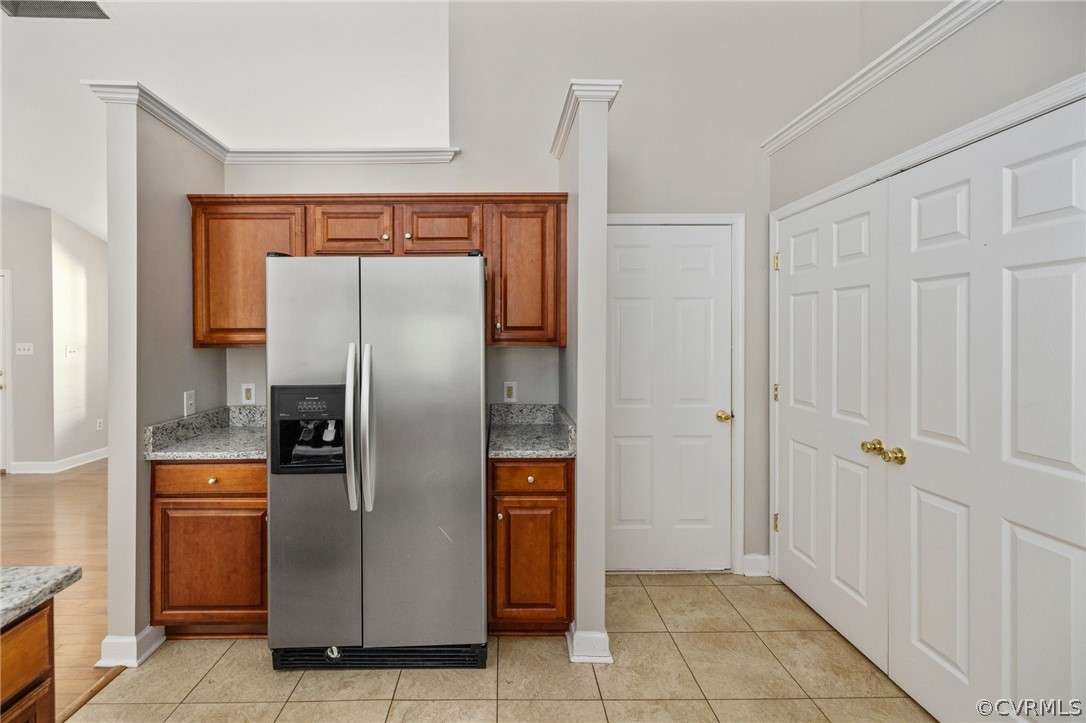 1305 Eastham Road Bumpass, VA 23024 - Photo 21 of 49 Kitchen with stainless steel refrigerator with ice