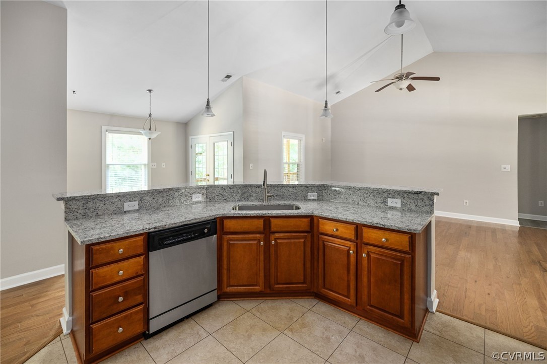 1305 Eastham Road Bumpass, VA 23024 - Photo 22 of 49 Kitchen featuring light wood-type flooring, hangin
