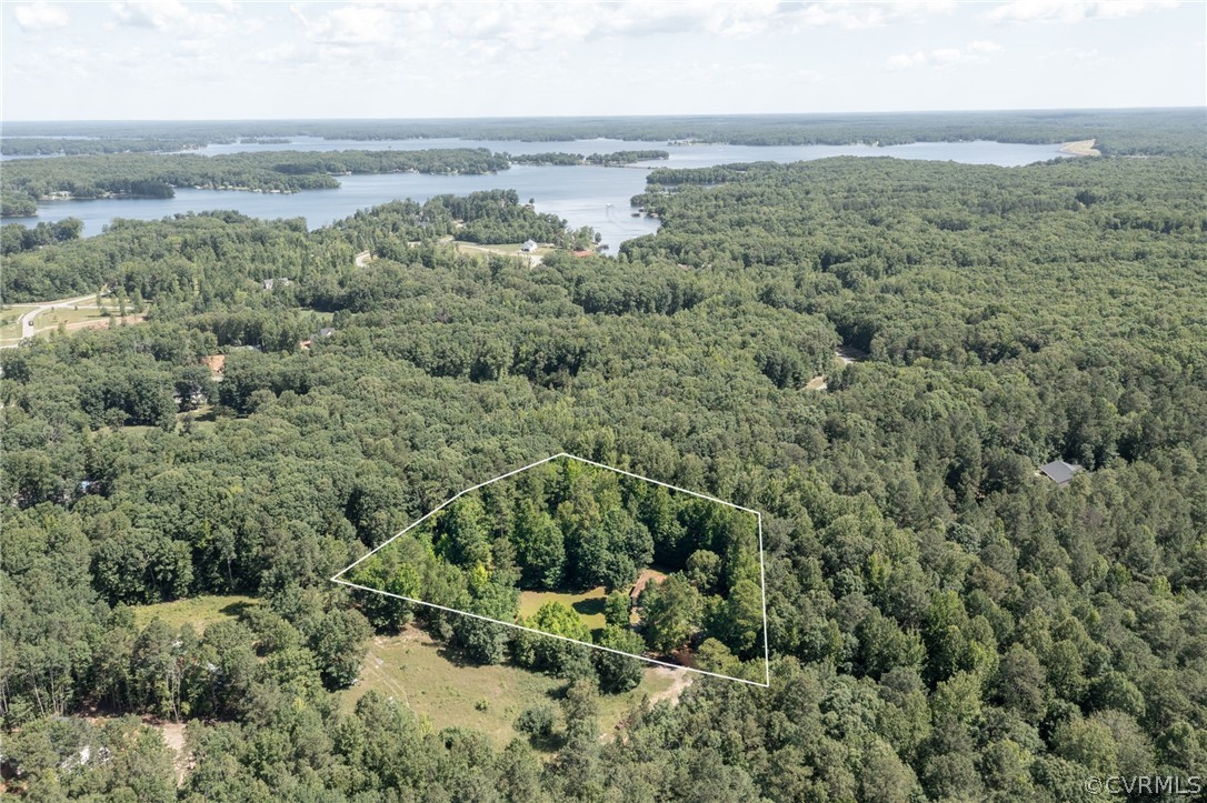 1305 Eastham Road Bumpass, VA 23024 - Photo 44 of 49 Bird's eye view with a water view