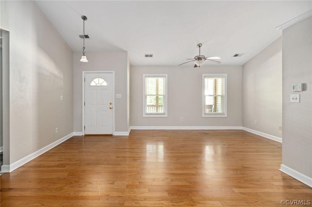 1305 Eastham Road Bumpass, VA 23024 - Photo 10 of 49 Entrance foyer featuring ceiling fan and light woo