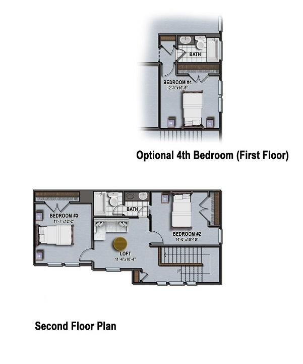 114 Triple Crown Road Moncks Corner, SC 29461 - Photo 12 of 12 Barnwell floor plan - 2nd floor