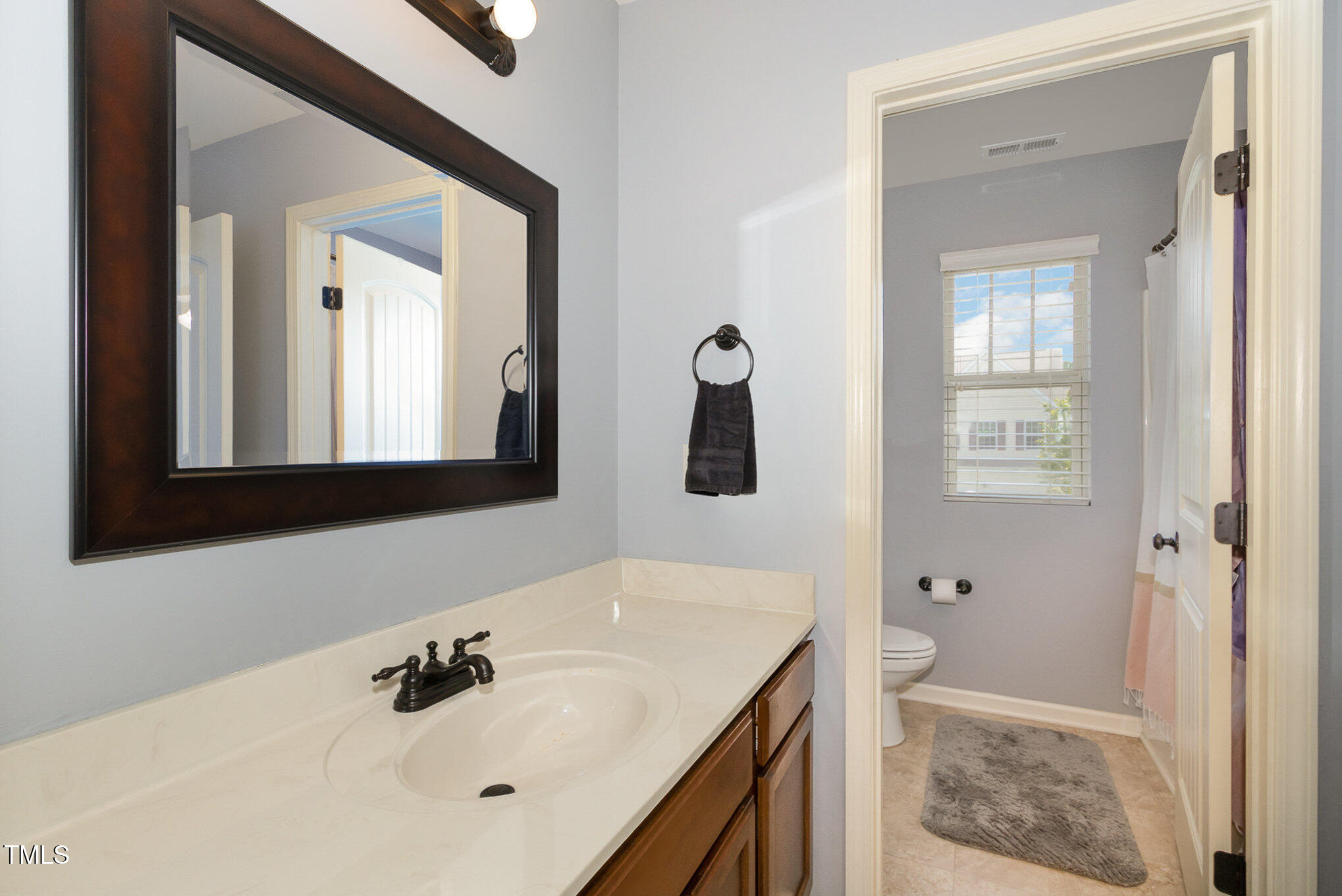 118 Truss Way Durham, NC 27704 - Photo 21 of 27 a bathroom with a sink a toilet and mirror