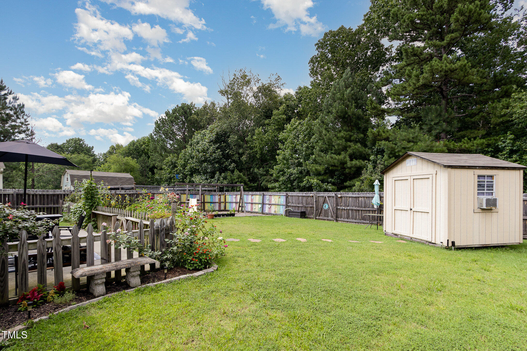118 Truss Way Durham, NC 27704 - Photo 26 of 27 a view of a house with backyard and sitting area