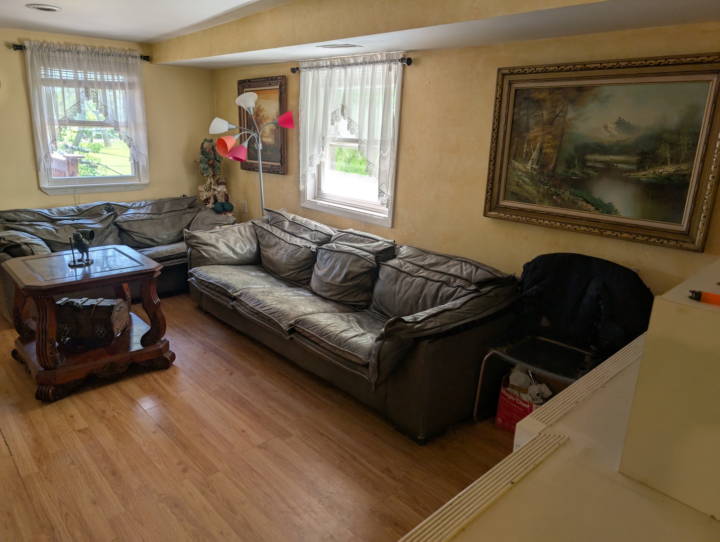 3233 South Morgan Street Chicago, IL 60608 - Photo 7 of 14 a living room with furniture and a window