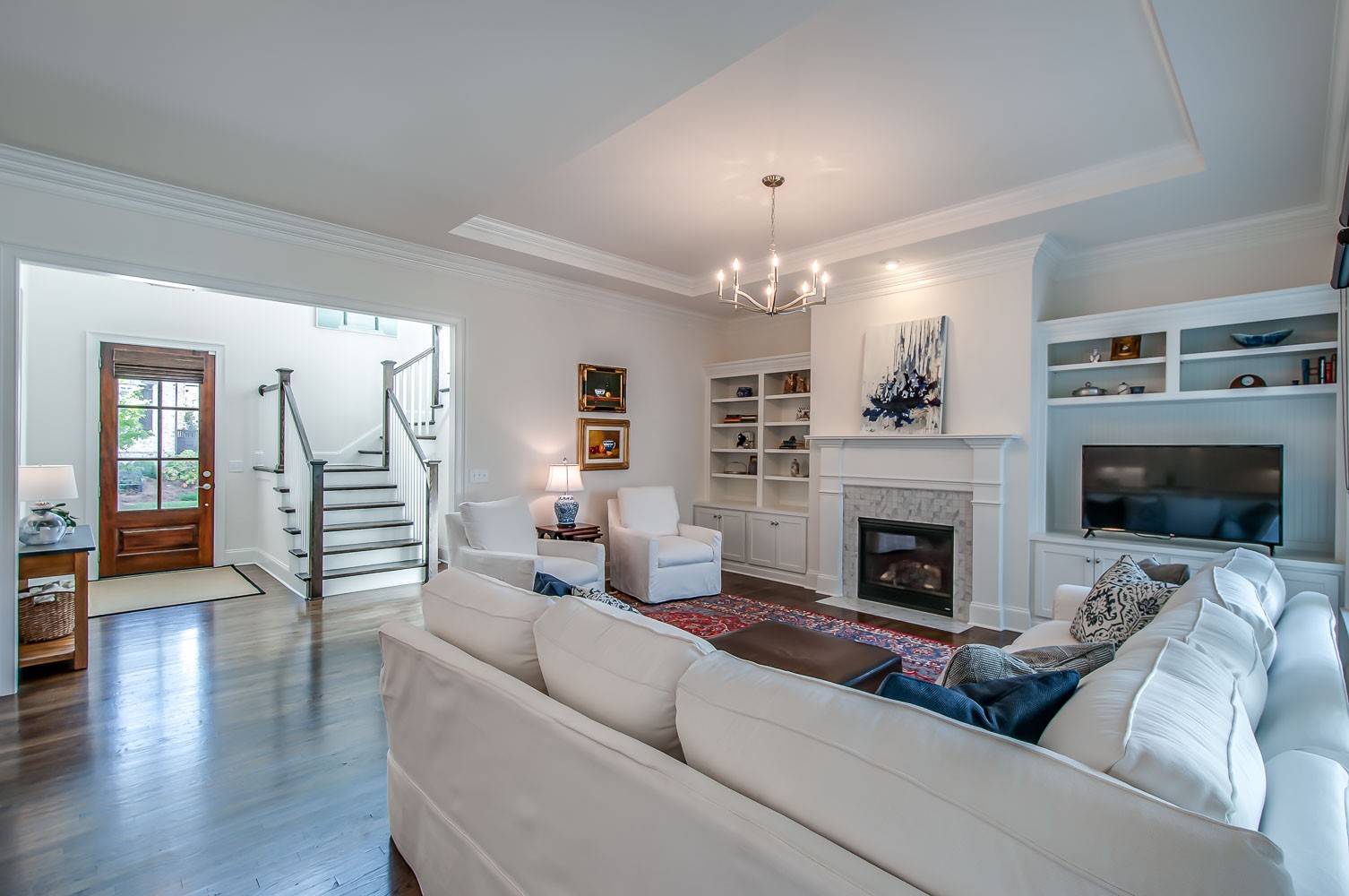 4030 General Martin Lane Franklin, TN 37064 - Photo 12 of 47 a living room with furniture and a fireplace