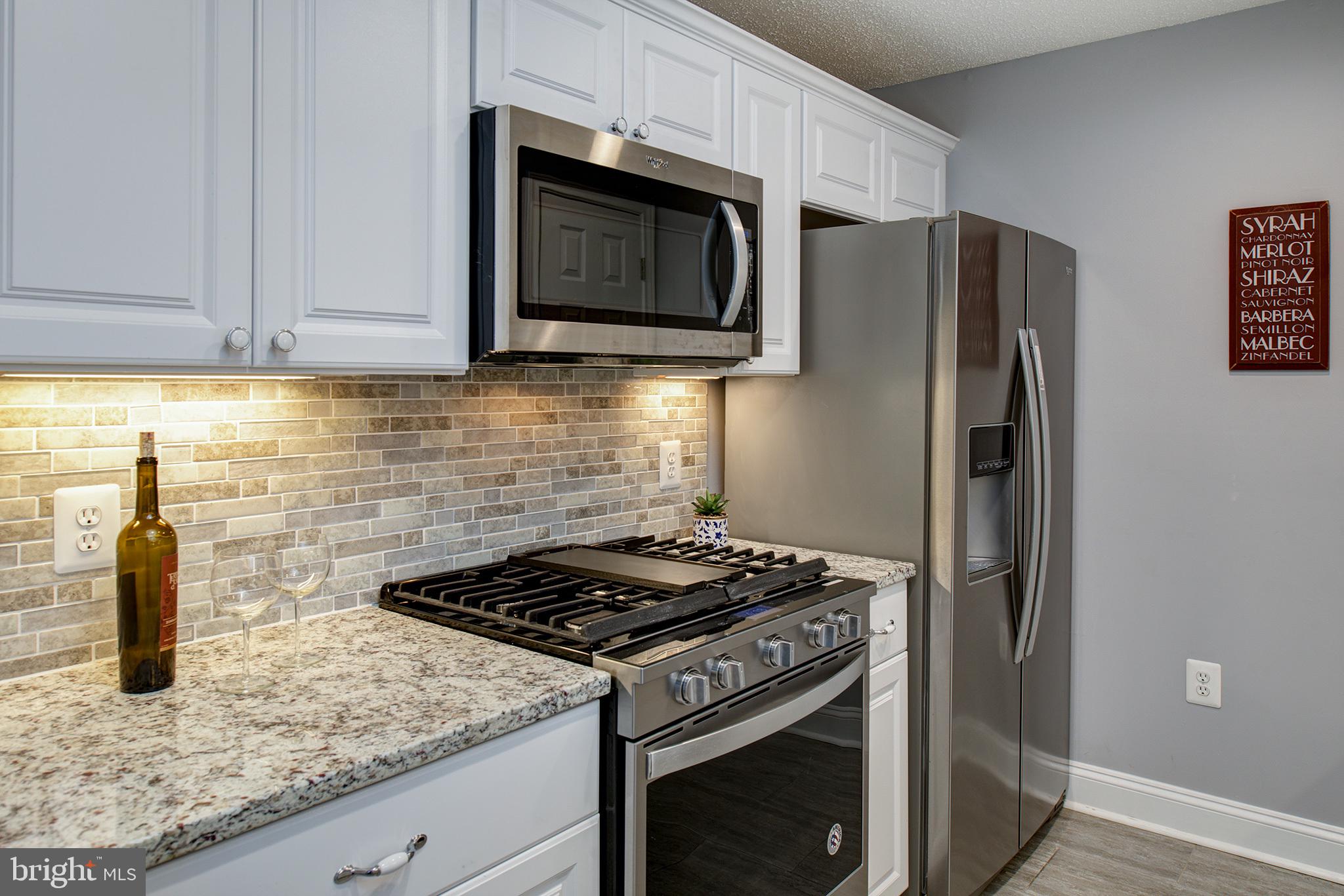 20951 Timber Ridge Terrace, Unit 202 Ashburn, VA 20147 - Photo 3 of 16 Tile back splash and granite counter tops