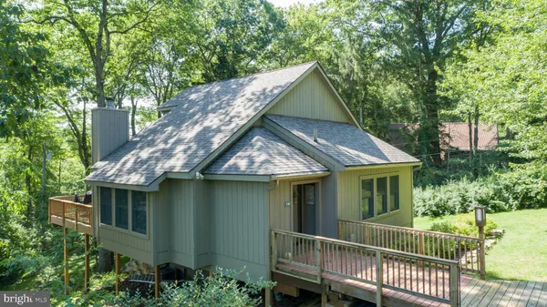 a view of a garden from a balcony