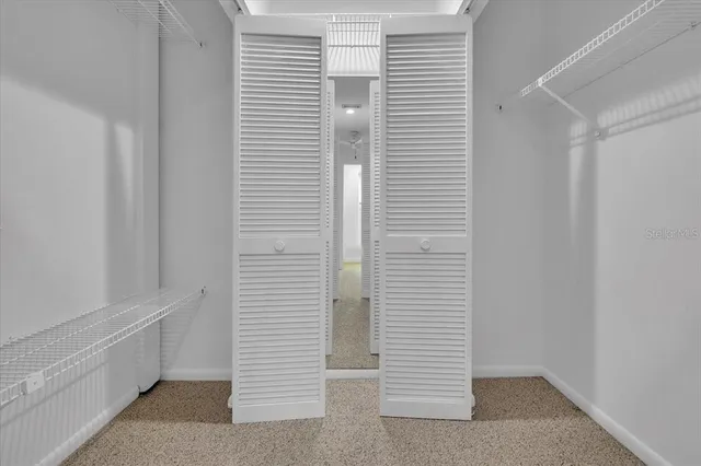 a view of a room with an empty space