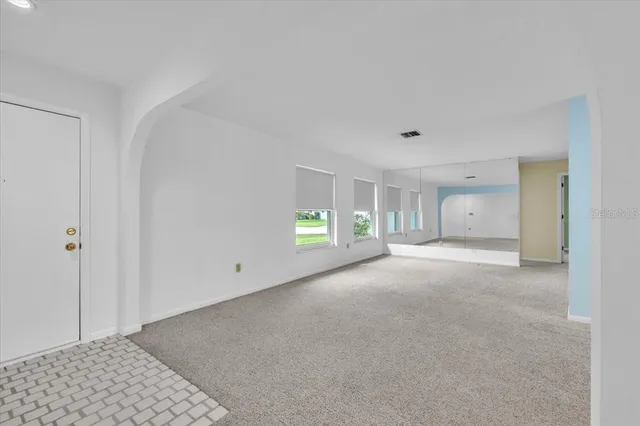 a view of an empty room